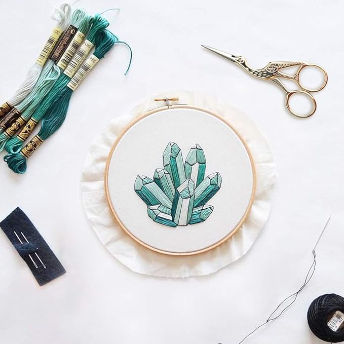 Embroidery Scissors, Stork Scissors for Sewing, Craft, Art Work & Everyday Use, Stainless Steel, 2Pcs, 4.6 inch and 3.7 inch, Gold