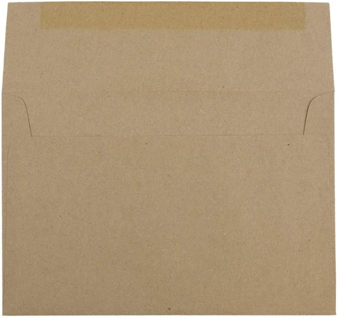 JAM PAPER A10 Premium Invitation Envelopes - 6 x 9 1/2 - Brown Kraft Paper Bag - Bulk 500/Box