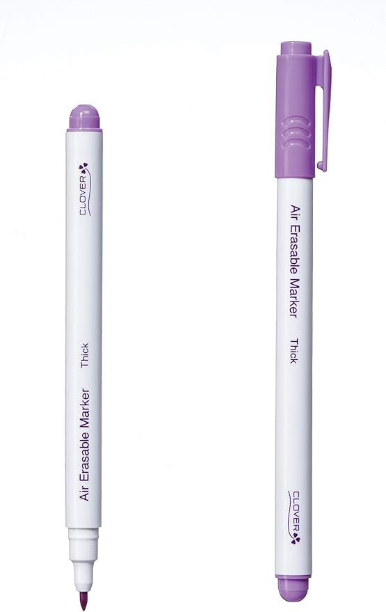 Clover Thick Air Erasable Marker, Purple, 1 Count (Pack of 1)