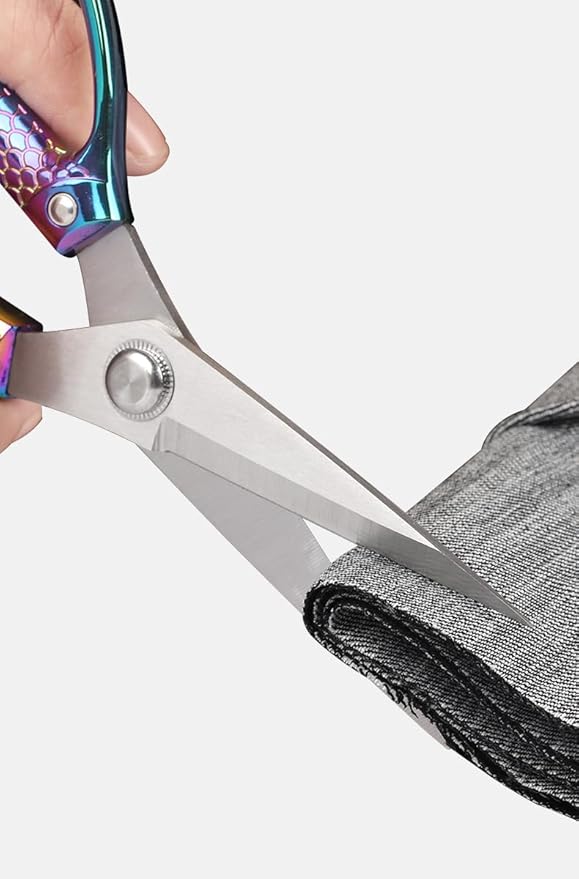 Rainbow all purpose scissors heavy duty - for kitchen, office, home use Industrial grade