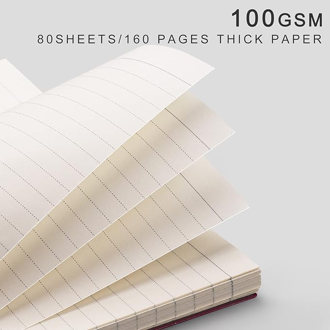 EMSHOI 3 Pack Spiral Notebook 7.48" x 10.15" - B5 Large Composition Notebooks College Ruled, 480 Pages 100gsm Lined Paper, Plastic Hardcover Journals for Writing Women Men Work School Supplies Gifts