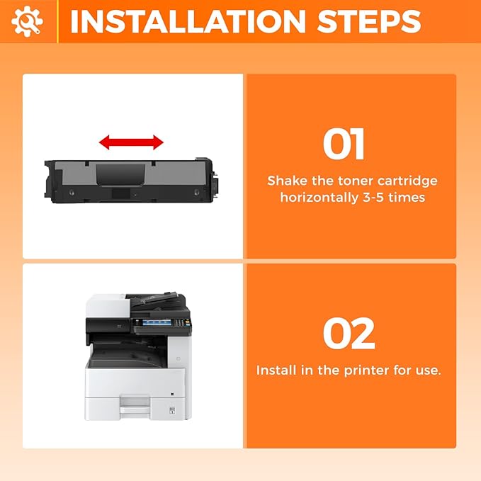 TK-5372 TK5372 Toner Cartridges 4-Pack High Yield Replacement for Kyocera TK-5372K TK-5372C TK-5372M TK-5372Y Compatible with Kyocera ECOSYS PA3500cx MA3500cix MA3500cifx Laser Printers Copy Ink CMKY