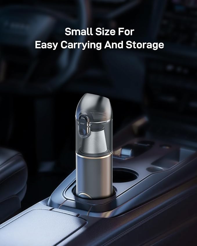 IOOKNA Car Vacuum, 3-in-1 Portable Cordless Handheld Vacuum Cleaner with HEPA Filter, Small Vacuum Type-C Charge, Blow & Suction and 20000pa Suction Power Blowing, for Car, Pet Hair, Office, Keyboards