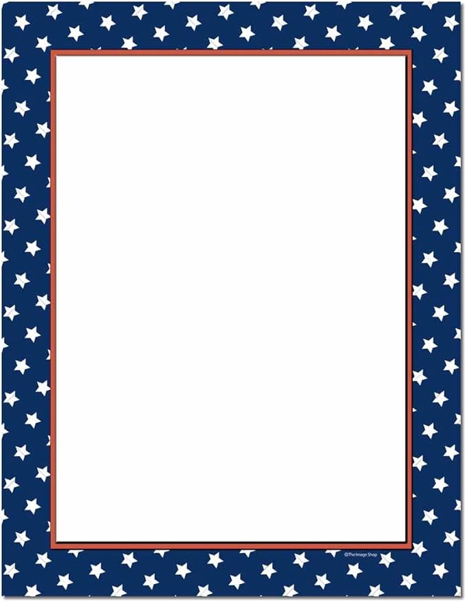 American Stars Letterhead Laser & Inkjet Printer Paper, 100 pack