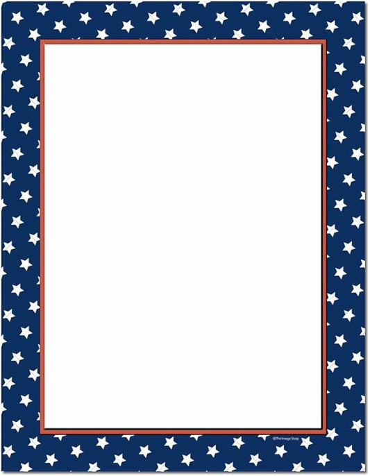 American Stars Letterhead Laser & Inkjet Printer Paper, 100 pack