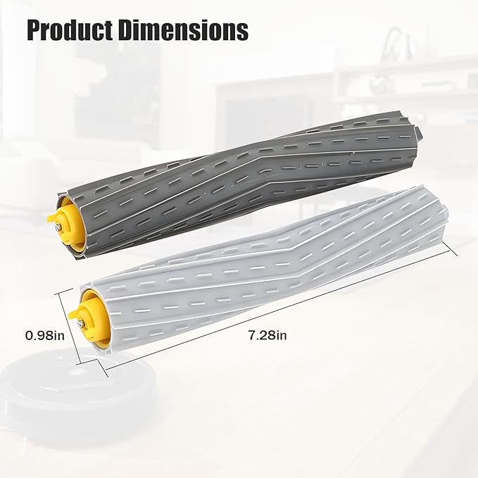 Roller Brushes for Roomba 805 850 860 861 866 870 871 880 890 960 980 985 891 960 961 964 980 981,800 900 Series Vacuum Cleaners 2 Pack