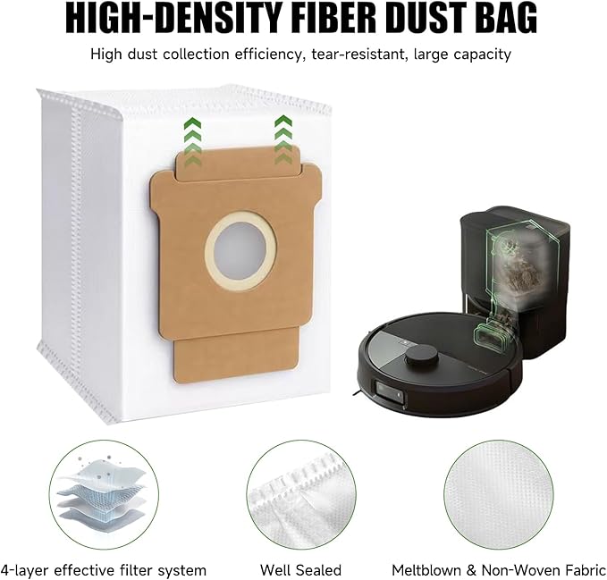 DAEX 21PCS Replacement Parts for iRobot Roomba max 705 vac/Plus 504 Vac Robot Vacuum, Accessories Kits Include 2 Set Main Brush, 6 Side Brushes, 6 Filters, 6 dust Bags, 1 Cleaning Brush