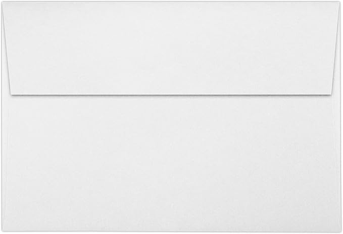 LUXPaper A8 Invitation Envelopes | 5 1/2" x 8 1/8" | Bright White | 70lb. Text | 50 Qty