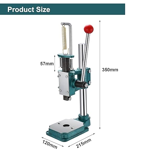 Leather Hole Puncher Hand Punching Machine Heavy Duty Manual Press Puncher Punch Tools for DIY Leather Craft Punching Holes with 1.5-13mm Clamping Chuck