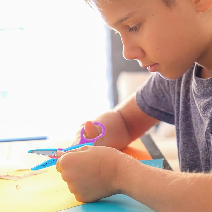 UCEC Decorative Paper Edge Scissor Set 5'' Colorful Paper Edger Scissors Great for Kids, Teachers, Crafts, Scrapbooking, DIY Projects and Kids Crafts, Set of 6