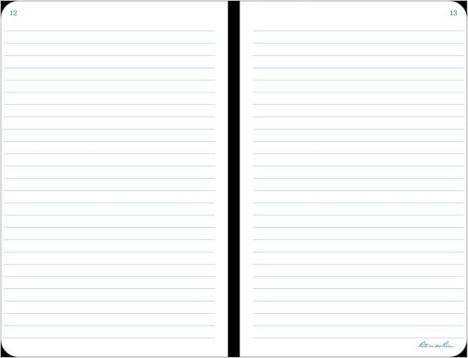 Rite in the Rain Weatherproof Hard Cover Notebook, 4.75" x 7.5", Yellow Cover, Journal Pattern (No. 390F)