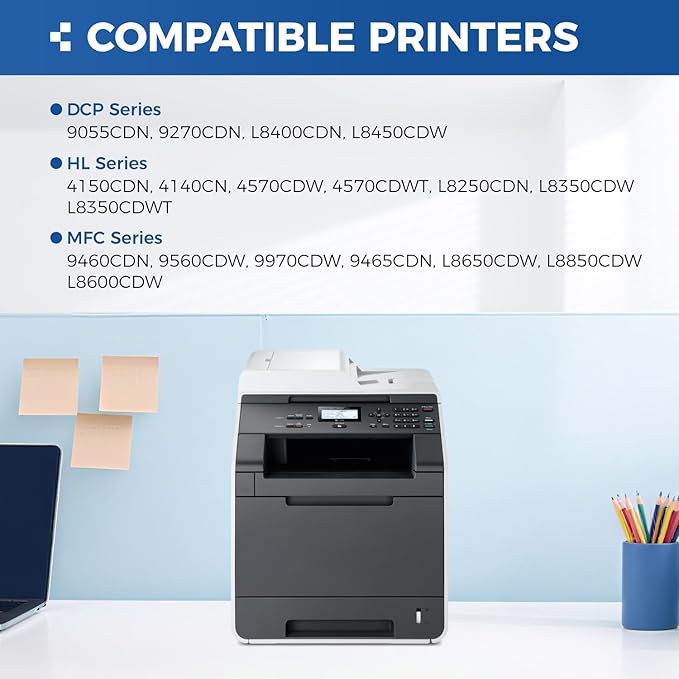 DR331CL Drum Unit Compatible Replacement for Brother DR-331CL Imaging Drum MFC-L8850CDW HL-L8350CDW MFC-L8600CDW HL-4150CDN MFC-9970CDW DCP-L8400 9050 9055 L8450 HL-L8250 L8650 L8850 4570CDW Printer