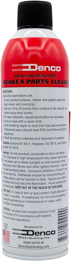 Denco #1930 Brake & Parts Cleaner - 13 OZ Net Wt - 15.3 FL OZ - 12 to 88 Pack (36)