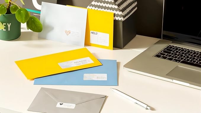 Replacement for DYMO 30323 (2-1/8" x 4") Shipping/Name Badge Labels, Compatible with DYMO Labelwriter 450, 4XL, 550,5XL Rollo & Zebra Desktop Printers [10 Rolls/2200 Labels]