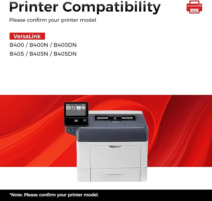 VersaLink B400 B405 Black Toner Cartridge 2-Pack Replacement for Xerox 106R03580 106R03582 106R03584 Toner Compatible with Xerox VersaLink B400 B400N B400DN B405 B405N B405DN Laser Printer Ink Copier