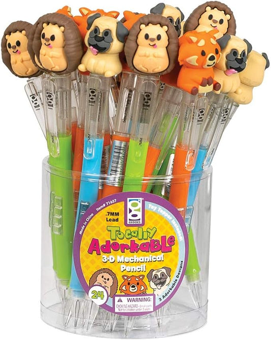 Raymond Geddes Totally Adorkable 3D Mechanical Pencils (Pack of 24)