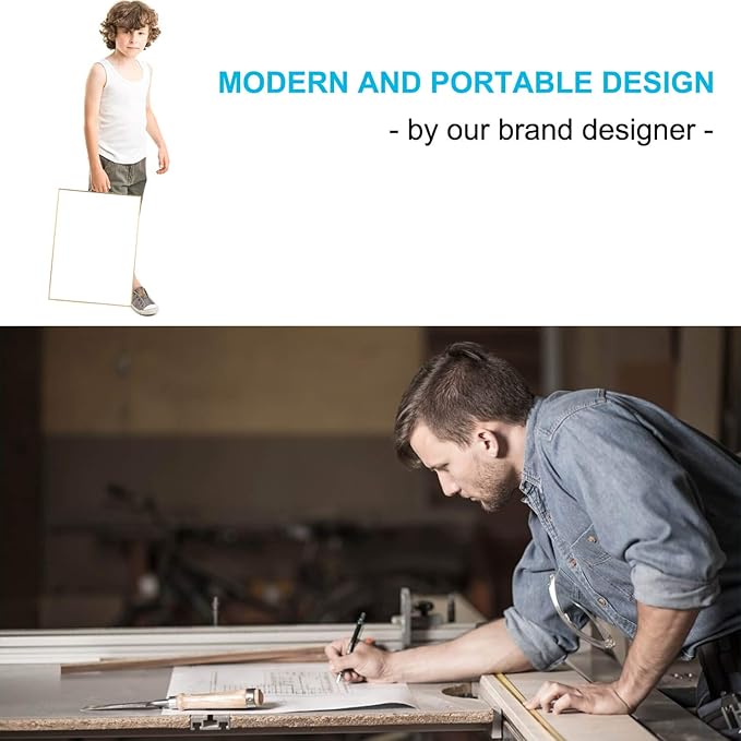 Small Whiteboard Cork-Board Combination for Wall - 16" x 12" Portable Aluminum Frame Magnetic Dry Erse Board Mini Bulletin Cork Board 2 Pack with Holder for School, Office, Home