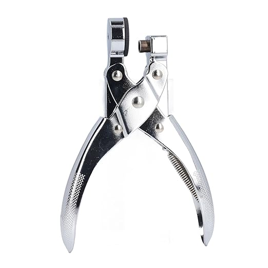 Plastic Bag Hole Puncher, Lightweight Comfortable Handle Single Hole Punch Sturdy for School (6mm)