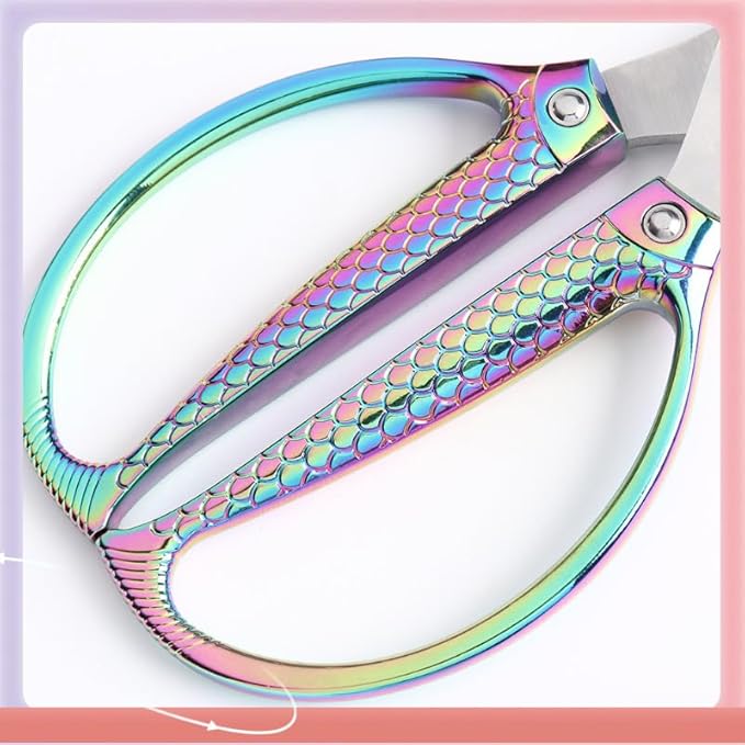 Rainbow all purpose scissors heavy duty - for kitchen, office, home use Industrial grade