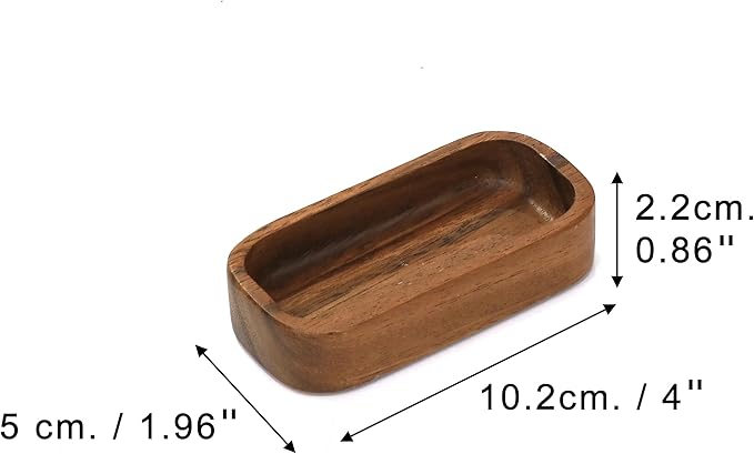 Premium Wooden Stackable Modular Desk Organizer Tray: Set of 6-Pieces Nested Acacia Wood Storage Trays for Office, Kitchen, and Home Organization in Contemporary Style