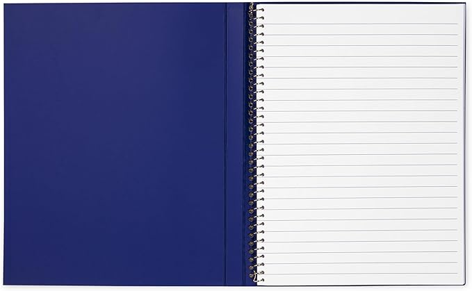 kate spade new york Small Concealed Spiral Notebook, 8.25" x 6.75" Journal Notebook with 112 Lined Pages, Charmed Library