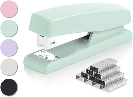 Deli Stapler, Desktop Staplers with 640 Staples, Office Stapler, 25 Sheet Capacity, Green