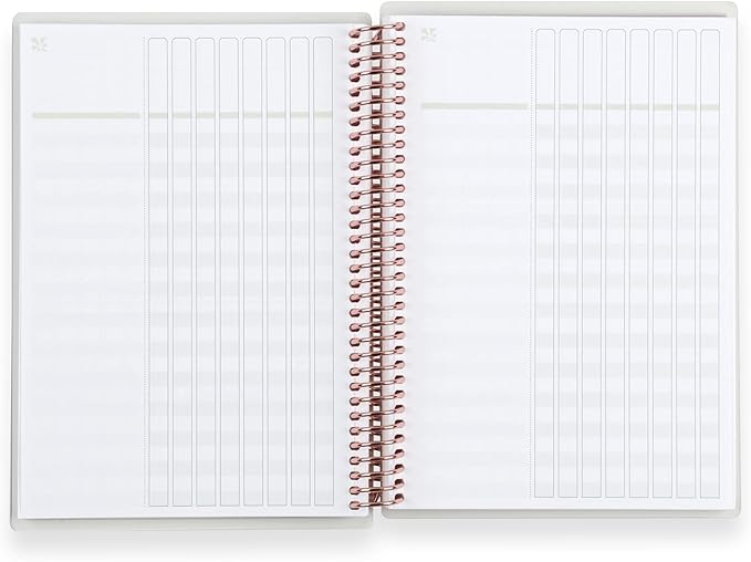 Erin Condren Coiled A5 Checklist Journal Notebook, Features 160 Pages Of Thick, Bleed Resistant 80 Lb. Paper To Boost Productivity, Durable, Pretty, Cute, Stylish