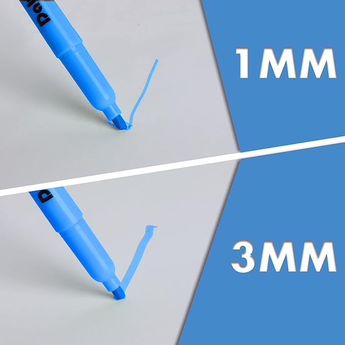 Dabo&Shobo Highlighters, 60 Bulk Pack Highlighter, Assorted Colors, Chisel Tip, Quick Drying For Highlighting