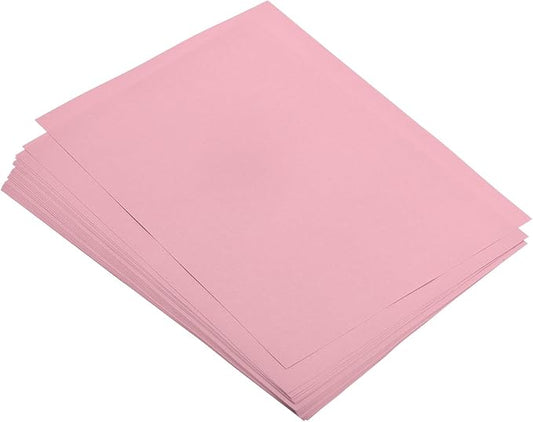 MECCANIXITY 50 Sheets Colored Copy Paper 8.5 x 11 Inch Printer Paper 80gsm Pink for Office Printing, Document Copying, Invitations, Forms, Art Projects