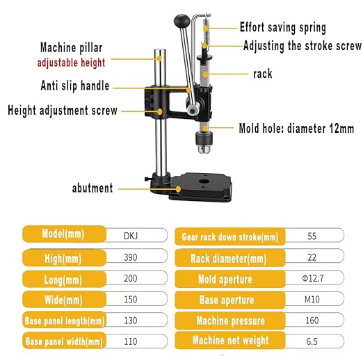 Leather Hole Puncher Hand Punching Machine Manual Press Puncher Punch Tools for DIY Craft