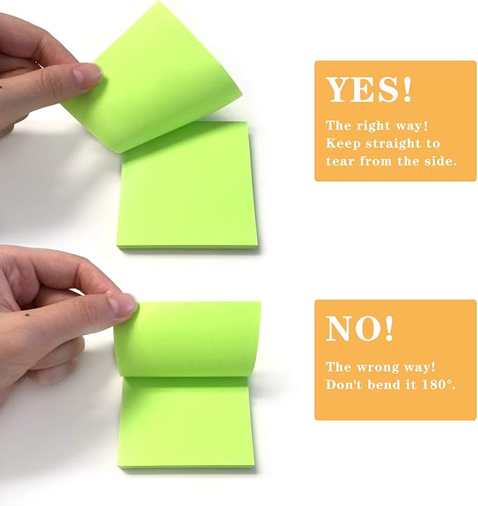 16 Pads Pop Up Sticky Notes 3x3 Refills Bright Colors Self-Stick Notes Pads Super Adhesive Sticky Notes Great Value Pack