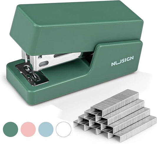 Mini Stapler with 830 Staples, Small Cute Desk Staplers, 25 Sheet Capacity, Green