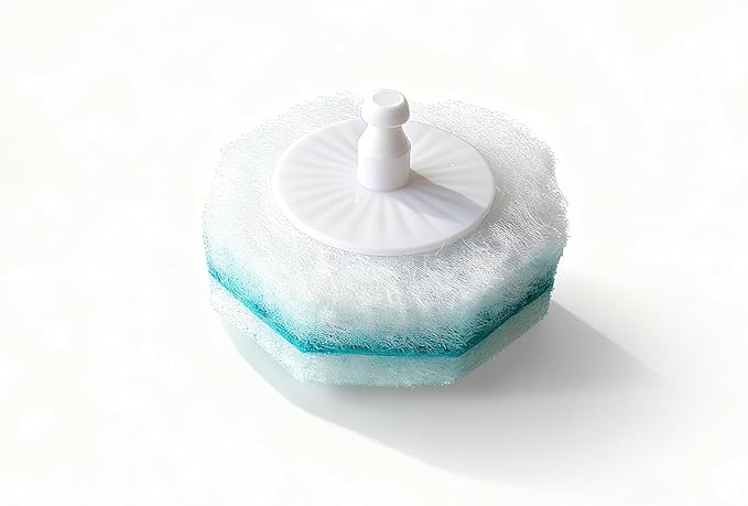 Disposable toilet brush head refills, with purple cleaning agent lavender fragrance, 50 pieces (Jasmine)