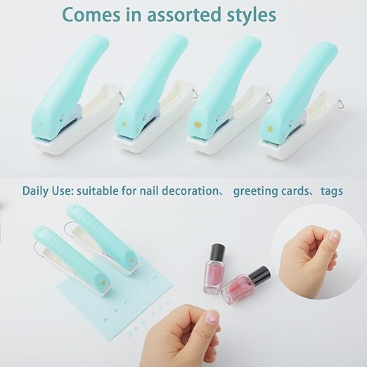 Heart Hole Punch Single Hole Punch Small Hole Paper Punch for Tags Nail Decor DIY Scrapbook (Heart 1/4 inch)