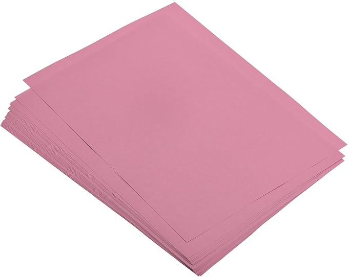MECCANIXITY 100 Sheets Colored Copy Paper 8.5 x 11 Inch Printer Paper 80gsm Pink for Office Printing, Document Copying, Invitations, Forms, Art Projects