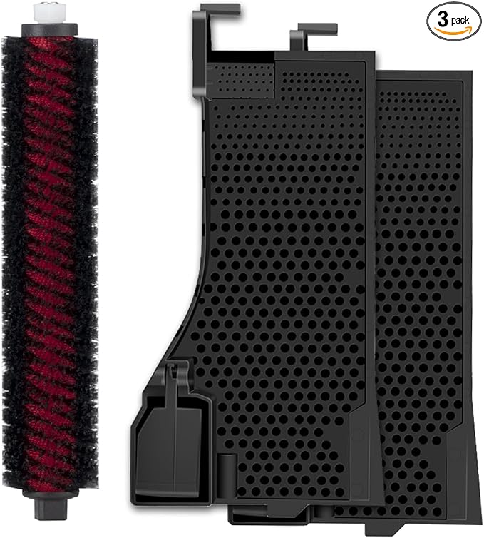 3 Pack S7 Pro Ultra Replacement Parts Compatible for Roborock S7 Pro Ultra, S7 Maxv Ultra Vacuum Cleaner, 2 Water Filter, 1 High-Speed Cleaning Brush, For Mop Washing and Dock Self-Cleaning