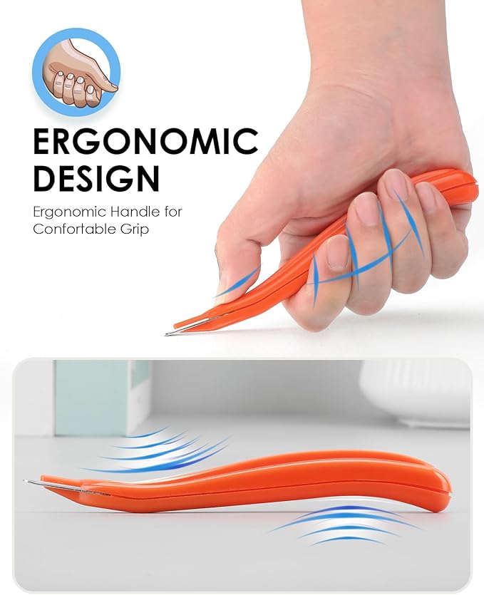 KTRIO Magnetic Staple Remover Tool 4 Pack, Professional Stapler Removers Flat Staple Puller Stick for Classroom, Office, Home, 4 Colors