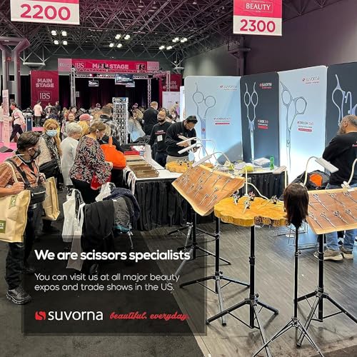 Suvorna 6.5" Hair Scissors Professional - barber scissors to cut hair - Extremely Sharp Hair Cutting Scissors for Hair Cutting - Right Hand Hair Shears for Women, Men and Adults.