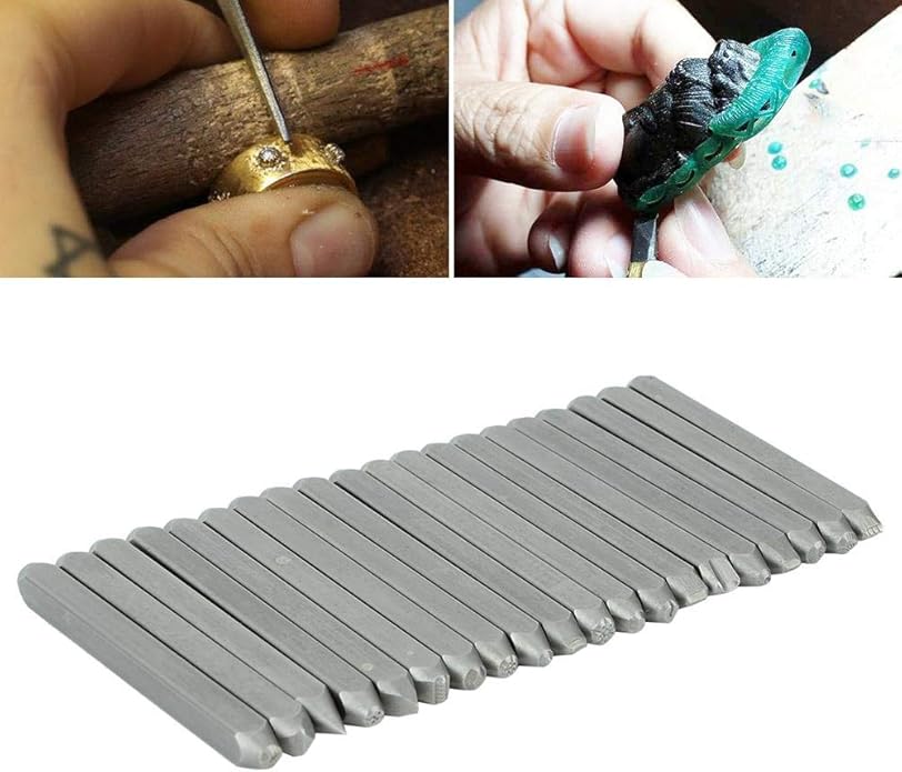 Carbon Steel Flower Hole Punch Set - Metal Stamp Punch Tool for Jewelry