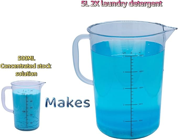 bulk Laundry Detergent Refill, 20X Concentrated,Makes 2.6 Gal (300 Loads) - Ultra Stain Fighter, HE Compatible, Low Cost per Load for Home & Commercial Use
