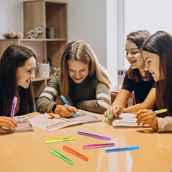 180 Pcs Highlighters Assorted Colors, Chisel Tip Multicolor Highlighter Marker Set, Quick-Drying Pen Highlighter for Classroom School Home Office (180Pcs, 6 Colors)