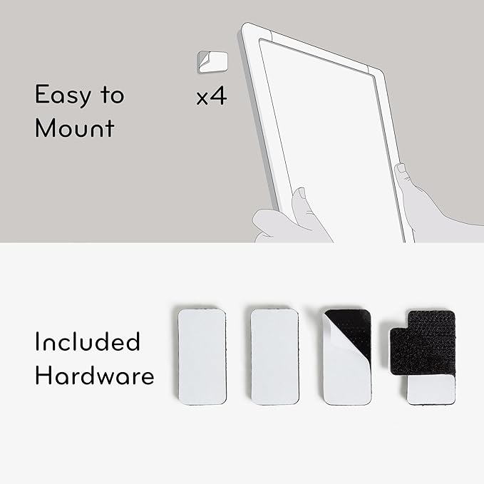 U Brands Contempo Magnetic Dry Erase Board White Board Kit, 11" x 14", White Modern Frame, Includes 4 Markers and Magnet