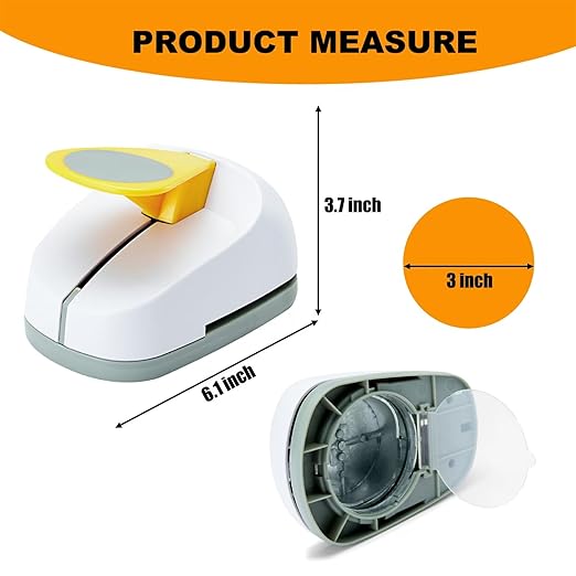 Craft Lever Punch 3 inch Circle Punch DIY Handmade Paper Punch 3 inch Single Hole Punch