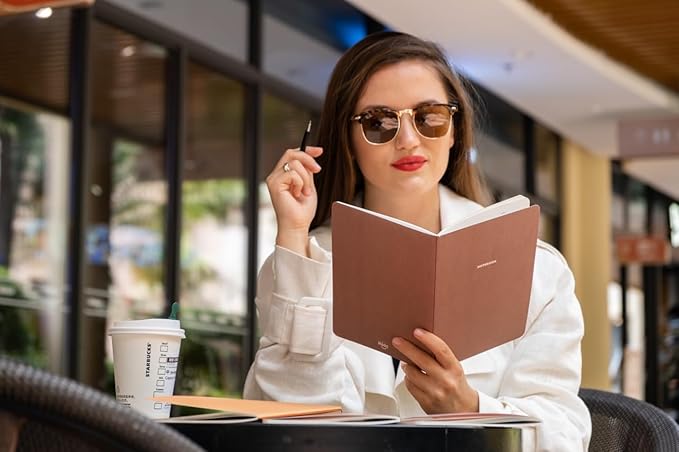 Notebook Journal (8 Pack), A5, 5.5 x 8 in, Cute Soft Paper Cover Notebook Set, Thin Writing Journal for Travel, Meditation, Wedding and Dream Journals, Lightweight Lined Paper Diary, 60