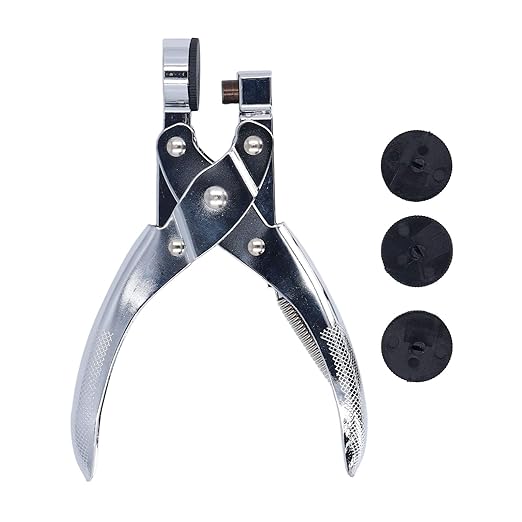 Plastic Bag Hole Puncher, Lightweight Comfortable Handle Single Hole Punch Sturdy for School (6mm)