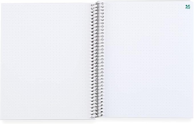 Erin Condren 8.5" X 11" Spiral Bound Dot Grid Notebook - Colorful Cosmos, 160 Dot Grid Page Note Taking & Writing Notebook, 80 Lb, Thick Paper, Stickers Included