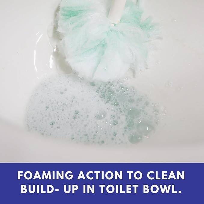 Don Aslett Johnny Mop & Foam n Flush Toilet Bowl Cleaner (32 Oz Bottle, 2-Pack) Set | Environmentally Friendly & Biodegradable Organic Acid Formula Deodorizer | Scratch Free Bowl Swab