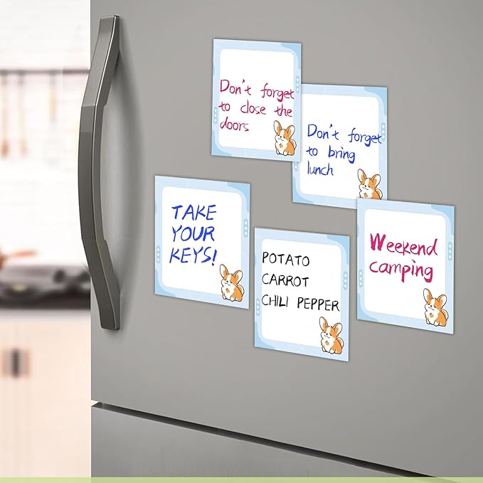 2 Pack Sticky Notes 3x3 Inches, Bright Cute Strong Sticking Power, Easy to Post for Home, Office, 80sheets/Pads, Cute Corgi