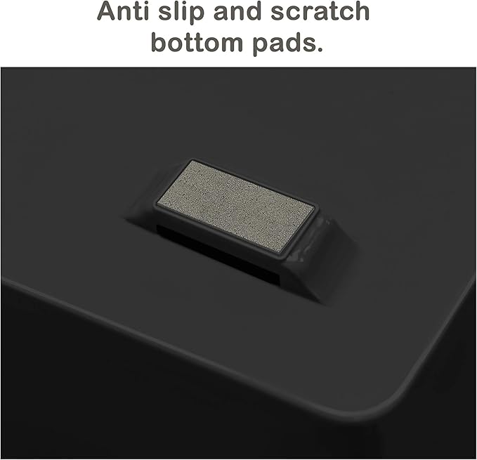 Acrimet Facility 3 Tier Letter Tray, Front Load, Letter Size/A4, Desktop File Organizer, Plastic (Black Color)