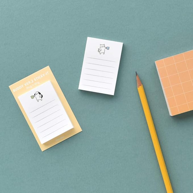 Monolike Buddy Ver.2 Sticky-it - 5p Set Self-Adhesive Memo Pad 50 Sheets